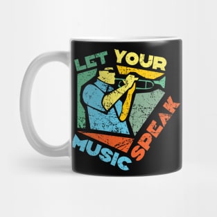 Let Your Music Speak - Modern Art Trumpeter Mug